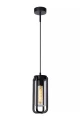 Zewnętrzna lampa wisząca GARLAND czarny Ø15 cm. E27 IP44 Lucide 27824/01/30 | 5411212272157 noxbox lampynox www.lampynox.pl