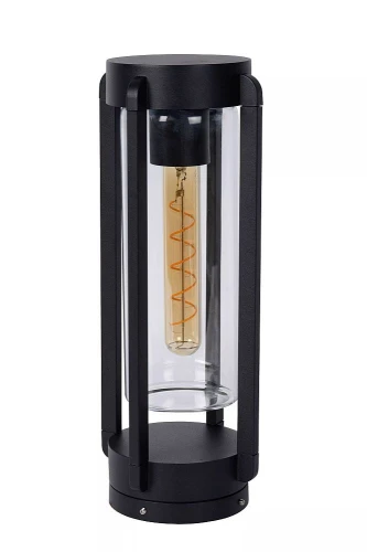 Lampa ogrodowa stojąca GARLAND czarny wys. 38cm. E27 IP44 Lucide 27823/38/30 | 5411212272133 noxbox lampynox www.lampynox.pl