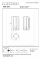 Lampa ogrodowa stojąca GARLAND czarny wys. 38cm. E27 IP44 Lucide 27823/38/30 | 5411212272133 noxbox lampynox www.lampynox.pl