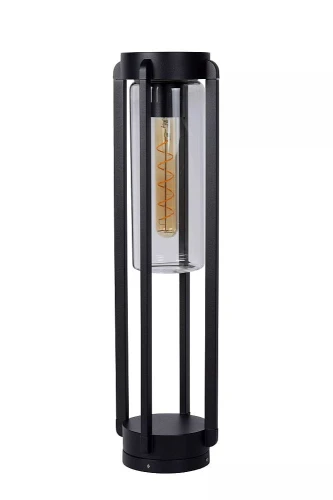 Lampa ogrodowa stojąca GARLAND czarny wys. 56cm. E27 IP44 Lucide 27823/56/30 | 5411212272140 noxbox lampynox www.lampynox.pl