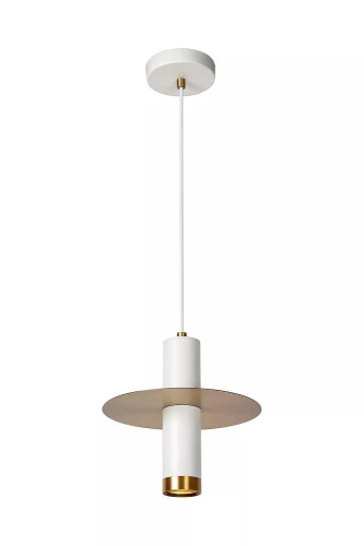 Łazienkowa lampa wisząca SELIN Biały | Miedź GU10 śr. 25cm. IP44 Lucide 03444/01/31 | 5411212031785 noxbox lampynox www.lampynox.pl