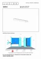 Kinkiet łazienkowy nad lustro ALEXA złoty mat | mosiądz szer. 90cm. LED 13W 3000K IP44 Lucide 04210/13/02 | 5411212040534 noxbox lampynox www.lampynox.pl