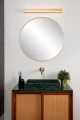 Kinkiet łazienkowy nad lustro ALEXA złoty mat | mosiądz szer. 60cm. LED 8W 3000K IP44 Lucide 04210/08/02 | 5411212040510 noxbox lampynox www.lampynox.pl