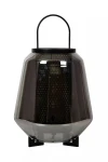 SISKA szary przydymiony Ø23 cm. E27 Lampka stołowa
