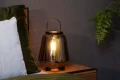 Lampka stołowa SISKA szary przydymiony Ø23 cm. E27 Lucide 45503/01/65 | 5411212452306 noxbox lampynox www.lampynox.pl