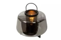 Lampka stołowa SISKA szary przydymiony Ø30 cm. E27 Lucide 45504/01/65 | 5411212452320 noxbox lampynox www.lampynox.pl