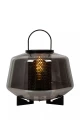 Lampka stołowa SISKA szary przydymiony Ø30 cm. E27 Lucide 45504/01/65 | 5411212452320 noxbox lampynox www.lampynox.pl