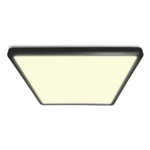 LED ultra czarny szer. 29cm. LED 3 step dim. 18W 3000K IP54 Plafon łazienkowy ściemnialny