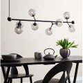 Lampa wisząca regulowana Atom Horizontal Large Czarna Ø37 8xG9 738793 | 5705639738793 noxbox lampynox www.lampynox.pl