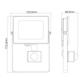 Naświetlacz LED Slim PIR 20W 4000K IP65 czujnik ruchu i zmierzchu ecolight EC79881 | 5901986798811 noxbox lampynox www.lampynox.pl