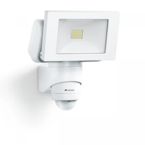 Naświetlacz z czujnikiem ruchu i zmierzchu LS 150 biały LED PIR 14,7W 4000K IP44 steinel ST052553 | 4007841052553 noxbox lampynox www.lampynox.pl