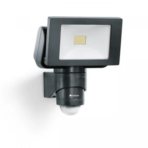 LS 150 czarny LED PIR 14,7W 4000K IP44 Naświetlacz z czujnikiem ruchu i zmierzchu