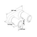Podwójny regulowany kinkiet zewnętrzny z czujnikami ruchu i zmierzchu sterowany aplikacją Bluetooth DUO Connect antracyt PIR 2xGU10 15W 3000K IP44 Steinel ST058654 | 4007841058654 noxbox lampynox www.lampynox.pl
