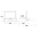 Naświetlacz z czujnikiem ruchu i zmierzchu XLED One XL S antracyt LED PIR 43,5W 3000K IP44 Steinel ST065263 | 4007841065263 noxbox lampynox www.lampynox.pl