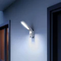 Kinkiet zewnętrzny z czujnikiem ruchu i zmierzchu XLED slim S biały LED PIR 7,2W 3000K IP44 Steinel ST012069 | 4007841012069 noxbox lampynox www.lampynox.pl