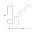 Kinkiet zewnętrzny z czujnikiem ruchu i zmierzchu XLED slim S biały LED PIR 7,2W 3000K IP44 Steinel ST012069 | 4007841012069 noxbox lampynox www.lampynox.pl