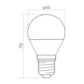 3W LED 4000K E27 Kulka/Ball barwa biała dzienna ecolight EC67761 | 5902596677619 noxbox lampynox www.lampynox.pl