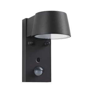 CAPEA antracyt LED COB PIR 6W 2200K IP44 Kinkiet zewnętrzny z czujnikiem ruchu i zmierzchu