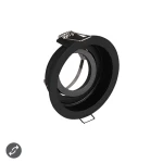 KENAI Czarny Mat ruchome GU10 Oczko sufitowe okrągłe