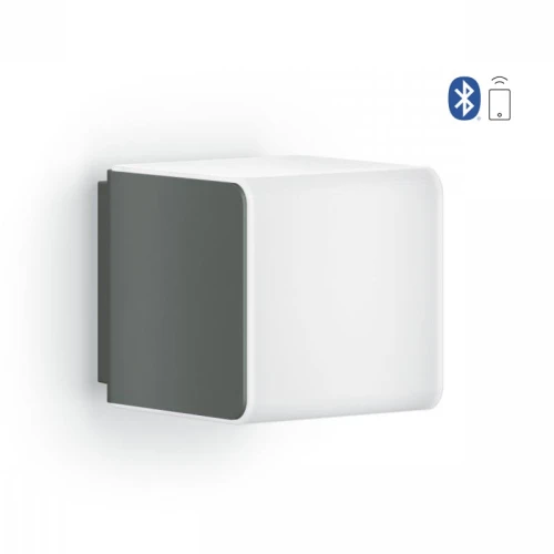 Kinkiet zewnętrzny z czujnikiem ruchu i zmierzchu sterowany aplikacją L 830 C iHF Connect antracyt LED 9W 3000K IP44 steinel 055493 | 4007841055493 noxbox lampynox www.lampynox.pl