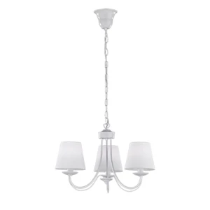 CORTEZ Biała Lampa wisząca 3 x E14  