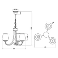 Żyrandol CORTEZ Biały Lampa wisząca 3 x E14 Trio 110600331 | 4017807343656 noxbox lampynox www.lampynox.pl