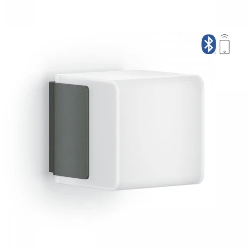 Kinkiet zewnętrzny z czujnikiem ruchu i zmierzchu sterowany aplikacją L 835 SC iHF Connect antracyt LED 9W 3000K IP44 steinel 055516 | 4007841055516 noxbox lampynox www.lampynox.pl