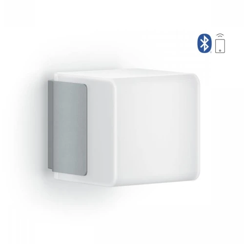 Kinkiet zewnętrzny z czujnikiem ruchu i zmierzchu sterowany aplikacją L 835 SC iHF Connect srebrny LED 9W 3000K IP44 steinel 055523 | 4007841055523 noxbox lampynox www.lampynox.pl