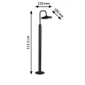 Lampa ogrodowa stojąca odporny na sól morską NOSTRO antracyt wys. 1,1 m. LED 10W 3000K IP44 paulmann 94760 | 4000870947609 noxbox lampynox www.lampynox.pl