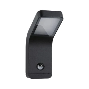 KULMA antracyt PIR LED 7,5W 3000K IP44 Kinkiet zewnętrzny z czujnikiem ruchu i zmierzchu odporny na sól morską