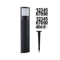 Zewnętrzna lampa stojąca z numerem domu, z czujnikiem ruchu i zmierzchu Padea antracyt PIR LED 9W 3000K IP44 paulmann 94515 | 4000870945155 noxbox lampynox www.lampynox.pl