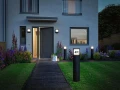 Zewnętrzna lampa stojąca z numerem domu, z czujnikiem ruchu i zmierzchu Padea antracyt PIR LED 9W 3000K IP44 paulmann 94515 | 4000870945155 noxbox lampynox www.lampynox.pl