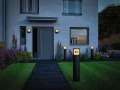 Zewnętrzna lampa stojąca z numerem domu, z czujnikiem ruchu i zmierzchu Padea antracyt PIR LED 9W 3000K IP44 paulmann 94515 | 4000870945155 noxbox lampynox www.lampynox.pl