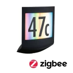 Padea antracyt Smart Home Zigbee PIR LED RGBW DIM 8,2W 3000K IP44 Kinkiet zewnętrzny z numerem domu ściemnialny sterowany aplikacją z czujnikiem ruchu i zmierzchu