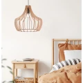 Lampa wisząca WOOD E27 Drewniana Regulowana RL R30253830 |  4017807301915 noxbox lampynox www.lampynox.pl