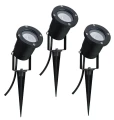 Zestaw trzech reflektorów ogrodowych 3 x Special Line czarny LED GU10 3,5W 3000K IP65 paulmann 98897 | 4000870988978 noxbox lampynox www.lampynox.pl