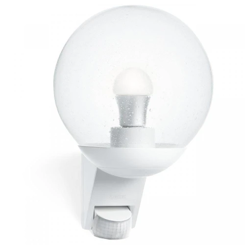 Kinkiet zewnętrzny z czujnikiem ruchu i zmierzchu L 585 S biały PIR E27 IP44 steinel 005917 | 4007841005917 noxbox lampynox www.lampynox.pl