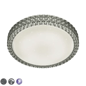 PEGASUS Antracyt LED 24W 3000K Ściemnialna Gwieździsty efekt Lampa sufitowa 