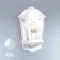 Kinkiet zewnętrzny z czujnikiem ruchu i zmierzchu L 190 S biały PIR E27 IP44 steinel 644512 | 4007841644512 noxbox lampynox www.lampynox.pl