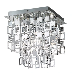 QUADRATO Chrom E27 Lampa sufitowa 