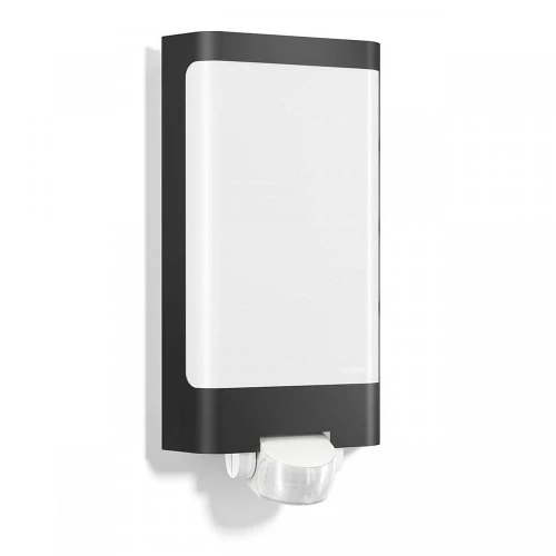 Kinkiet zewnętrzny z czujnikiem ruchu i zmierzchu L 240 S antracyt PIR LED 9,3W 3000K IP44 steinel 056506 | 4007841056506 noxbox lampynox www.lampynox.pl