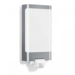 L 240 S stalowy PIR LED 9,3W 3000K IP44 Kinkiet zewnętrzny z czujnikiem ruchu i zmierzchu