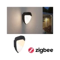 Kinkiet zewnętrzny ściemnialny sterowany aplikacją z czujnikiem ruchu i zmierzchu Ikosea antracyt Smart Home Zigbee PIR LED DIM 4,4W 2200-3000K IP44 paulmann 94516 | 4000870945162 noxbox lampynox www.lampynox.pl