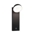 Kinkiet zewnętrzny odporny na sól morską z czujnikiem ruchu i zmierzchu Puka antracyt PIR LED 8,5W 3000K IP44 paulmann 94739 | 4000870947395 noxbox lampynox www.lampynox.pl