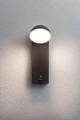 Kinkiet zewnętrzny odporny na sól morską z czujnikiem ruchu i zmierzchu Puka antracyt PIR LED 8,5W 3000K IP44 paulmann 94739 | 4000870947395 noxbox lampynox www.lampynox.pl
