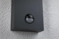 Kinkiet zewnętrzny odporny na sól morską z czujnikiem ruchu i zmierzchu Puka antracyt PIR LED 8,5W 3000K IP44 paulmann 94739 | 4000870947395 noxbox lampynox www.lampynox.pl