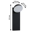 Kinkiet zewnętrzny odporny na sól morską Puka antracyt LED 8,5W 3000K IP44 paulmann 94738 | 4000870947388 noxbox lampynox www.lampynox.pl