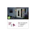 Kinkiet zewnętrzny z numerem domu ściemnialny sterowany aplikacją z czujnikiem ruchu i zmierzchu Sheera antracyt Smart Home Zigbee PIR LED DIM 6,5W 2200-3000K IP44 paulmann 94507 | 4000870945070 noxbox lampynox www.lampynox.pl