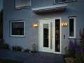 Kinkiet zewnętrzny z numerem domu ściemnialny sterowany aplikacją z czujnikiem ruchu i zmierzchu Sheera antracyt Smart Home Zigbee PIR LED RGBW DIM 6,5W 3000K IP44 paulmann 94508 | 4000870945087 noxbox lampynox www.lampynox.pl