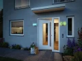 Kinkiet zewnętrzny z numerem domu ściemnialny sterowany aplikacją z czujnikiem ruchu i zmierzchu Sheera antracyt Smart Home Zigbee PIR LED RGBW DIM 6,5W 3000K IP44 paulmann 94508 | 4000870945087 noxbox lampynox www.lampynox.pl